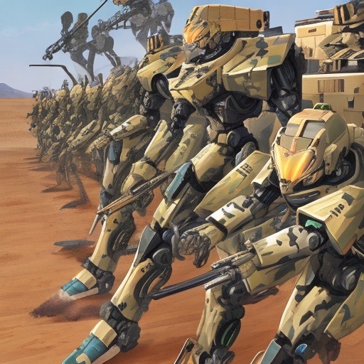 3D rendition of a team of military GPIMs